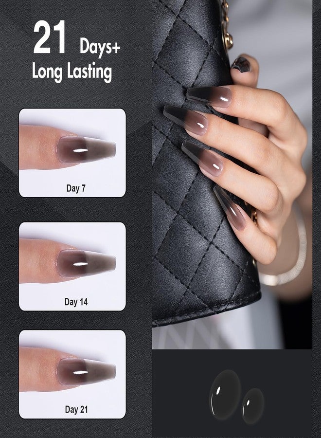 موباري جل موبراي لتطويل الأظافر، 60 غرام، لون أسود، جل صلب لبناء الأظافر، مثالي لتصميم فن الأظافر في الصالونات أو في المنزل - Image 5